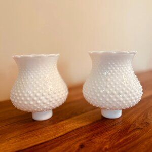 Vintage Hobnail Lampshades - Set of 2